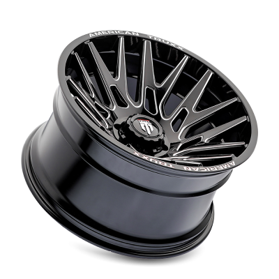 Evolution AT1919 Gloss Black Milled 22X12 6-139.7 -44MM 106MM Off Road Wheels AT