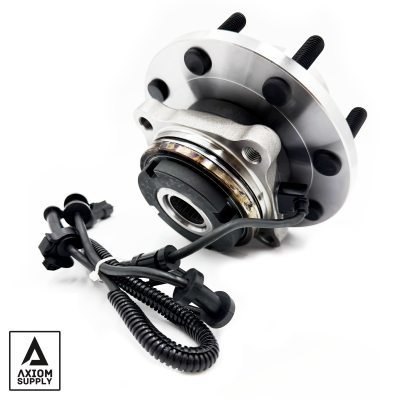 Front Wheel Bearing and Hub Assembly Fine Thread Studs For 1999–2004 Ford F250/F350 Superduty 4WD 2000–2005 Excursion Axiom Supply