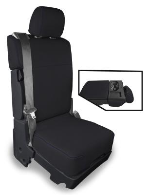 Center Jump Seat Cover w/ Standard Console for 2015-Present Ford F150, 2017-Present Super Duty, Blue PRP Seats