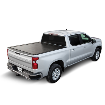 Bedlocker Tonneau Cover W-Explorer Rail Kit 04-18 Silverado HD 2500/3500 Dual Rear Wheel- 8 Foot Long Bed Pace Edwards