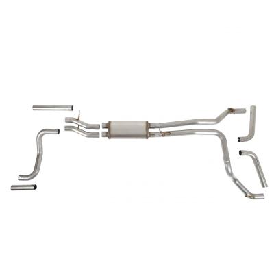 Exhaust System GM C1500, GMt400 Swap 2WD Fits 1988-1998 GM C1500 Trucks And Suvs 2WD Regular Cab Short Bed 117.5 Inch Wheelbase Hooker BlackHeart