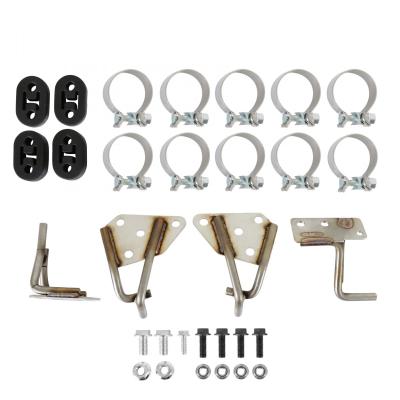 Exhaust System GM C1500, GMt400 Swap 2WD Fits 1988-1998 GM C1500 Trucks And Suvs 2WD Regular Cab Short Bed 117.5 Inch Wheelbase Hooker BlackHeart