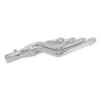 Gen III Hemi Swap Mid-Length Headers Silver Ceramic Coated Fits 1972-1974 Dodge D100, D150 2-Wheel Drive, 1974 Dodge Ramcharger 2-Wheel Drive, And 1974 Plymouth Trailduster 2-Wheel Drive Hooker BlackHeart
