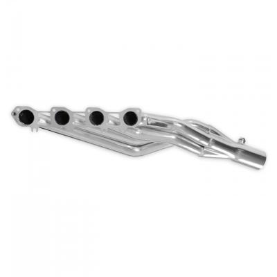 Gen III Hemi Swap Mid-Length Headers Silver Ceramic Coated Fits 1972-1974 Dodge D100, D150 2-Wheel Drive, 1974 Dodge Ramcharger 2-Wheel Drive, And 1974 Plymouth Trailduster 2-Wheel Drive Hooker BlackHeart