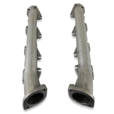 Gen III Hemi Swap Exhaust Manifolds Low Profile Gen III Hemi Swap Exhaust Manifolds With 2.5-Inch Outlets Natural Cast Hooker BlackHeart