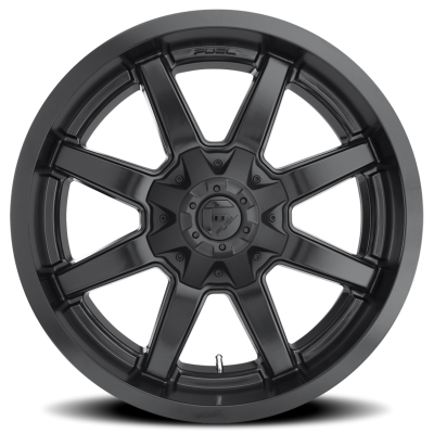 Aluminum Wheels 20X10 Maverick D436 8 On 165.1 Satin Black 125.2 Bore -12 Offset 8 Spoke Fuel Off Road Wheels