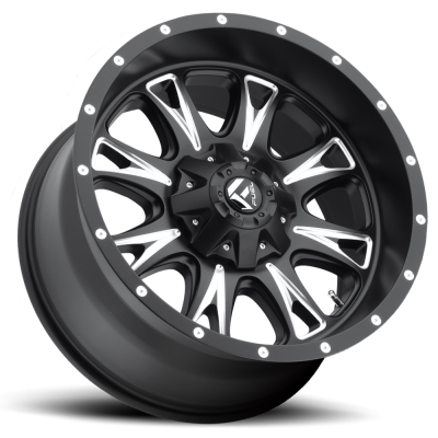Aluminum Wheels 20X9 Throttle D513 8 On 180 Black Milled 125.2 Bore 20 Offset Fuel Off Road Wheels