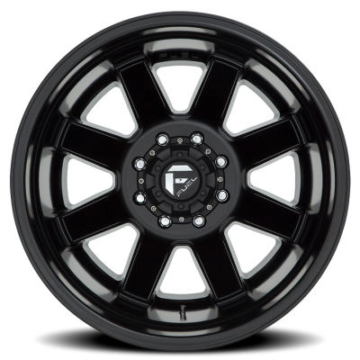 Dually Wheels 17X6.5 Maverick Dually D538 8 On 210 Black Milled 154.3 Bore -140 Offset 7 Spoke Outer Dually Fuel Off Road Wheels