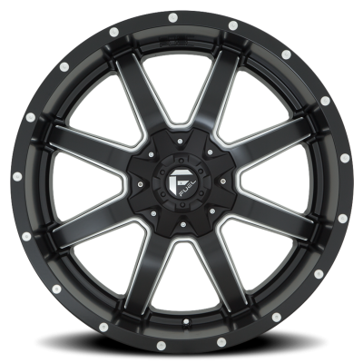 Aluminum Wheels 22X10 Maverick D538 5 On 139.7/5 On 150 Black Milled 110.3 Bore -24 Offset Fuel Off Road Wheels