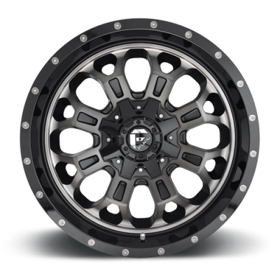 Aluminum Wheels 20X10 Crush D561 8 On 165.1 Gloss Black Double Dark Tint Machined Face 125.2 Bore -18 Offset 8 Spoke Fuel Off Road Wheels