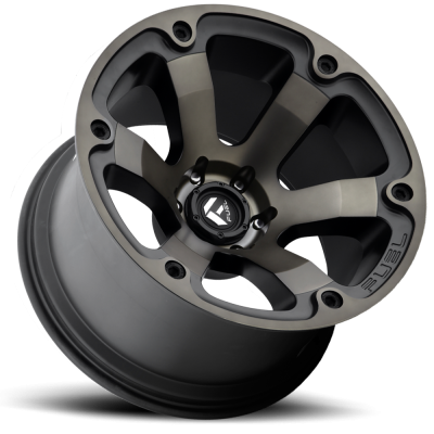 Aluminum Wheels 17X9 Beast D564 5 On 139.7 Matte Black/Machined Dark Tint 108 Bore -12 Offset 6 Spoke Fuel Off Road Wheels