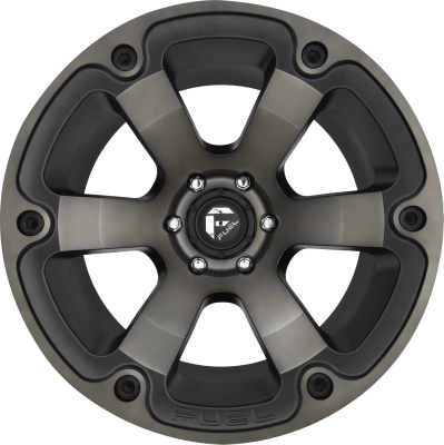Aluminum Wheels 18X9 Beast D564 6 On 135 Matte Black/Machined Dark Tint 87.1 Bore 20 Offset 6 Spoke Fuel Off Road Wheels