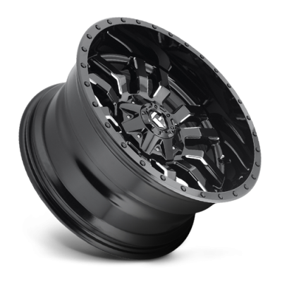 Aluminum Wheels 18X9 Sledge D595 5 On 114.3/5 On 127 Gloss Black/Milled 78.1 Bore 1 Offset Fuel Off Road Wheels