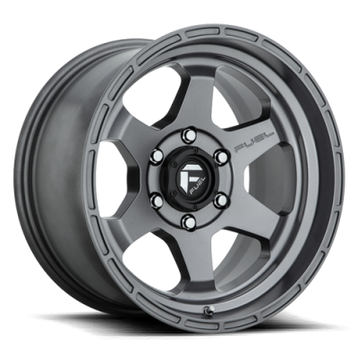 Aluminum Wheels 17X9 Shok D665 6 On 135 Matte Anthracite Gray 87.1 Bore 1 Offset Fuel Off Road Wheels