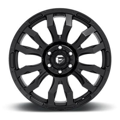 Aluminum Wheels 20X9 Blitz D675 5 On 139.7 Gloss Black 78.1 Bore 1 Offset Multi Spoke 0 Lip Fuel Off Road Wheels
