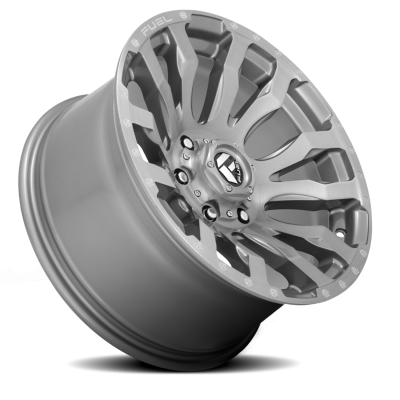 Aluminum Wheels 20X9 Blitz D693 6 On 135 Brushed Gunmetal Gray Tinted Clear 87.1 Bore 20 Offset Multi Spoke Fuel Off Road Wheels
