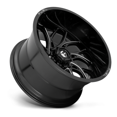 Aluminum Wheels 24X12 Runner D741 6 On 135 Gloss Black Milled 87.1 Bore -44 Offset Fuel Off Road Wheels