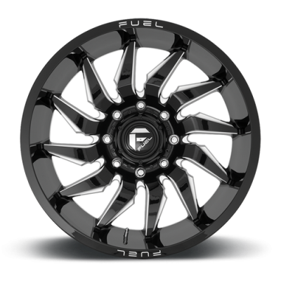 Aluminum Wheels 24X12 Saber D744 6 On 135 Gloss Black Milled 87.1 Bore -44 Offset Fuel Off Road Wheels