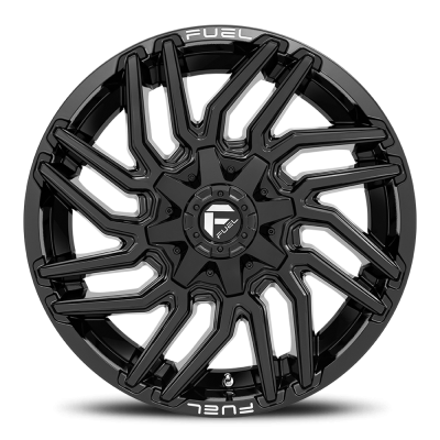 Aluminum Wheels 22X12 Typhoon D776 8 On 165.1 Gloss Black 125.2 Bore -44 Offset Fuel Off Road Wheels