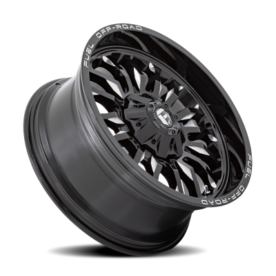 Aluminum Wheels 20X10 Arc D795 8 On 165.1 Gloss Black Milled 125.1 Bore -18 Offset Fuel Off Road Wheels