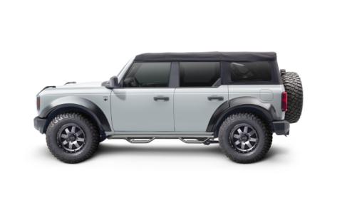 Nerf Step Bar Cab Length (2 Steps per Side) 21-25 Ford Bronco 4 Dr Textured Black NFab