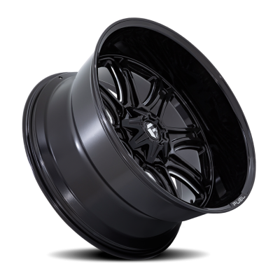 Aluminum Wheels 20X9 Darkstar FC853BE 5 On 139.7/5 On 150 Gloss Black/Milled 110.1 Bore 1 Offset Fuel Off Road Wheels