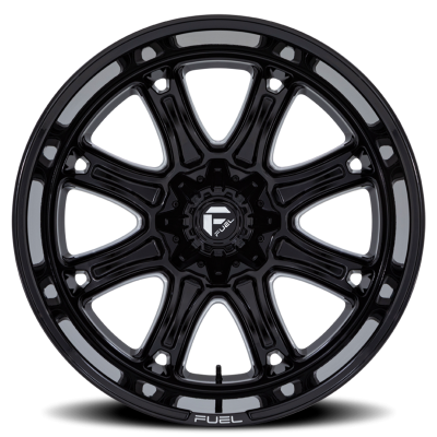 Aluminum Wheels 22X10 Darkstar FC853BE 5 On 139.7/5 On 150 Gloss Black/Milled 110.1 Bore -18 Offset Fuel Off Road Wheels