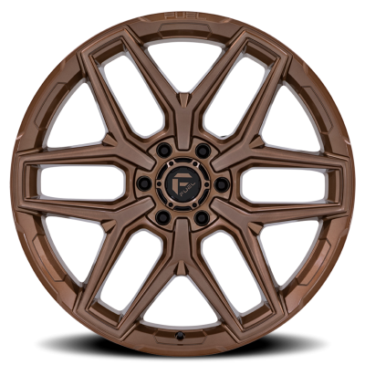 Aluminum Wheels 18X9 Flux 6 FC854ZR 6 On 120 Platinum Bronze 66.9 Bore 20 Offset Fuel Off Road Wheels