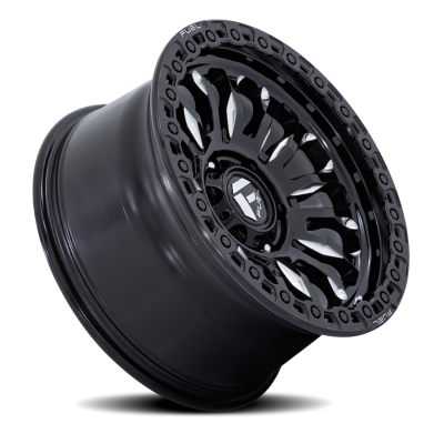 Aluminum Wheels 17X9 Rincon SBL FC857BE 8 On 180 Gloss Black Milled 124.2 Bore 20 Offset Fuel Off Road Wheels
