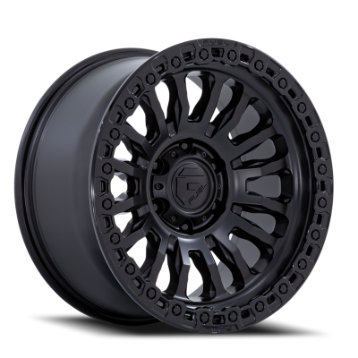 Aluminum Wheels 18X9 Rincon SBL FC857MB 8 On 180 Matte Black/Gloss Black Lip 124.2 Bore -12 Offset Fuel Off Road Wheels