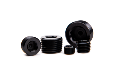 3/4 Inch NPT Hex Socket Plug Black Fleece Performance