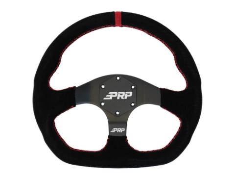Comp-R Suede Steering Wheel 13 Inch Diameter Red PRP Seats
