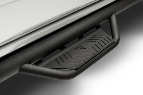 Podium Step LG Cab Length (2 Steps per Side) 3 Inch Main Tube Diameter 2022-2026 Nissan Frontier Crew Cab Textured Black NFab