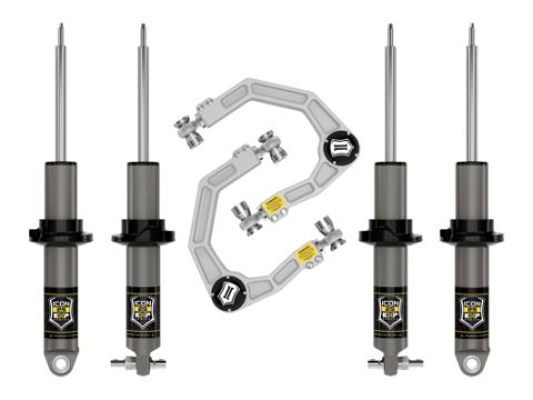 2021-2023 Ford Bronco Hoss 1.0 Pkg 1.375-3 Inch Lift Stage 2 Suspension System Billet Icon Vehicle Dynamics