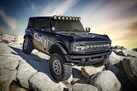 21-23 Bronco Non-Sasquatch 3-4 Inch Lift Stage 3 Suspension System Tubular UCA Heavy Rate Rear Spring Icon Vehicle Dynamics