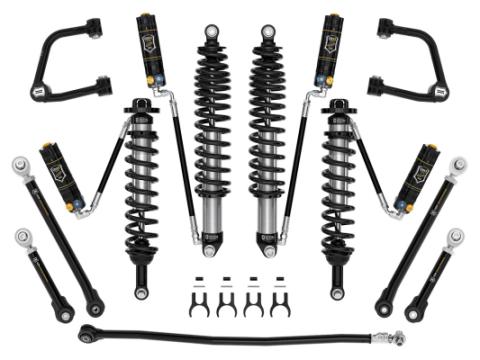 2021-2023 Ford Bronco Non-Sasquatch 3-4 Inch Lift Stage 7 Suspension System CDXS Tubular Heavy Rate Rear Spring Icon Vehicle Dynamics