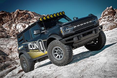 21-23 Bronco Non-Sasquatch 3-4 Inch Lift Stage 8 Suspension System Billet UCA Heavy Rate Rear Spring Icon Vehicle Dynamics
