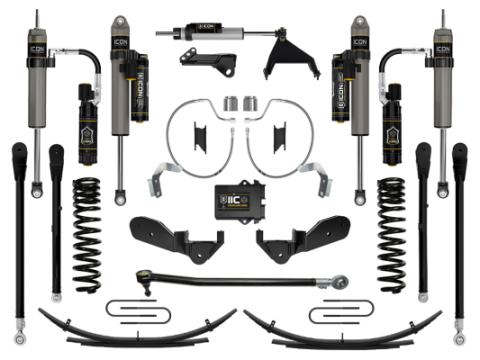 2023-2025 Ford F-250/F-350 Super Duty 4WD Diesel 4.5 Inch Lift Stage 8 Suspension System W/ Expansion Packs Icon Vehicle Dynamics
