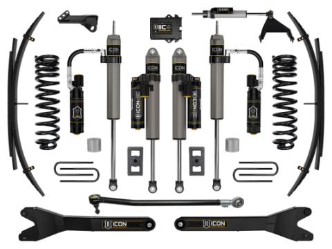 2023-2025 Ford F-250/F-350 Super Duty 4WD Diesel 2.5 Inch Lift Stage 6 Suspension System W/ Radius Arms And Expansion Packs Icon Vehicle Dynamics