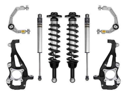 2021-2023 Ford F-150 4WD 3.5-4.5 Inch Lift Stage 1 Suspension System Billet UCA | 2021-2024 Ford F-150 4WD 3.5-4.5 Inch Lift Stage 1 Suspension System Billet Icon Vehicle Dynamics