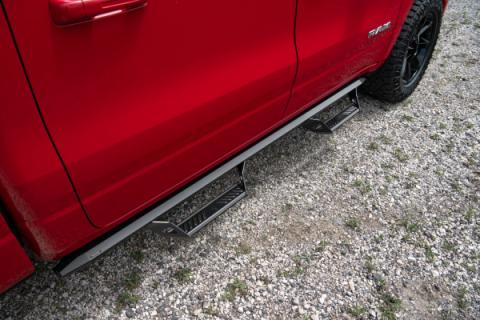 Predator Pro Cab Length (2 Steps per Side) 2015.5-2018 (2019-2024 Classic) Ram 1500 Quad Cab Textured Black NFab