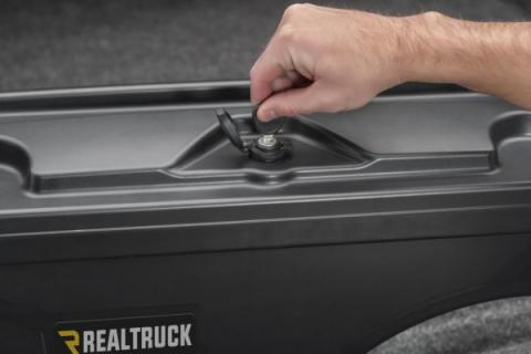 Truck Bed Storage Box Swing Case 2004-2012 Chevrolet Colorado/GMC Canyon Drivers Side Black Smooth UnderCover