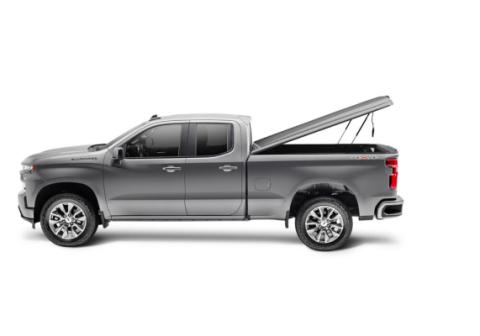 Tonneau Cover Undercover Elite LX 2019 (New Body Style) 2023 GMC Sierra (Without CarbonPro Bed) 5 Foot 9 Inch Bed Ext/Crew With MultiPro Tailgate Smokey Quartz Metallic