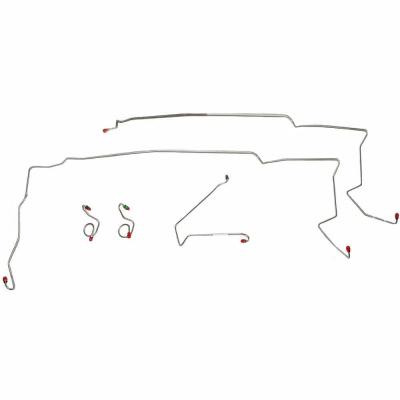Front Brake Line Kit For 87-93 Ford Mustang Non Cobra Fine Lines