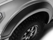 Black Extendafender Style Smooth Finish Front Fender Flares For 2018-2020 Ford F150 Bushwacker