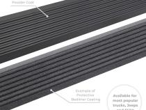 RealTruck VoltStep Electric Running Board Kit 87 Inch Protective Bedliner Coating 2019-2026 Ram 1500 Quad Cab Go Rhino
