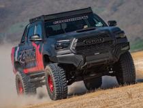 Element Front Bumper with Power Actuated Hide Away Light Bar Mount Textured Black 2016-2023 Toyota Tacoma Go Rhino