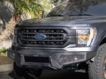 Element Front Bumper with Fixed Light Bar Mount Textured Black 2021-2023 Ford F-150 Go Rhino
