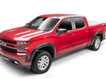 Black OE Style Smooth Finish 4-Piece Fender Flare Set For 2019-2026 Chevrolet Silverado 1500, 2022 Chevrolet Silverado 1500 Ltd Bushwacker