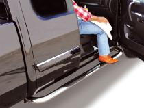 4000 Series SideSteps With Mounting Bracket Kit Chrome 2004-2015 Nissan TITAN Extended Cab Go Rhino